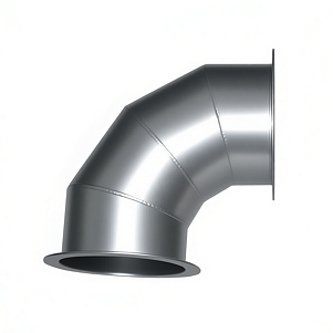 Отвод 90 градусов круглый сварной