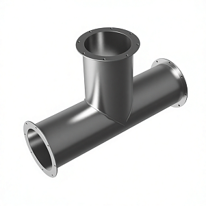 Тройник круглый сварной